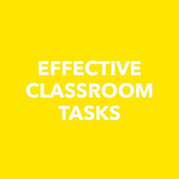 Effective Classroom Tasks yellow button